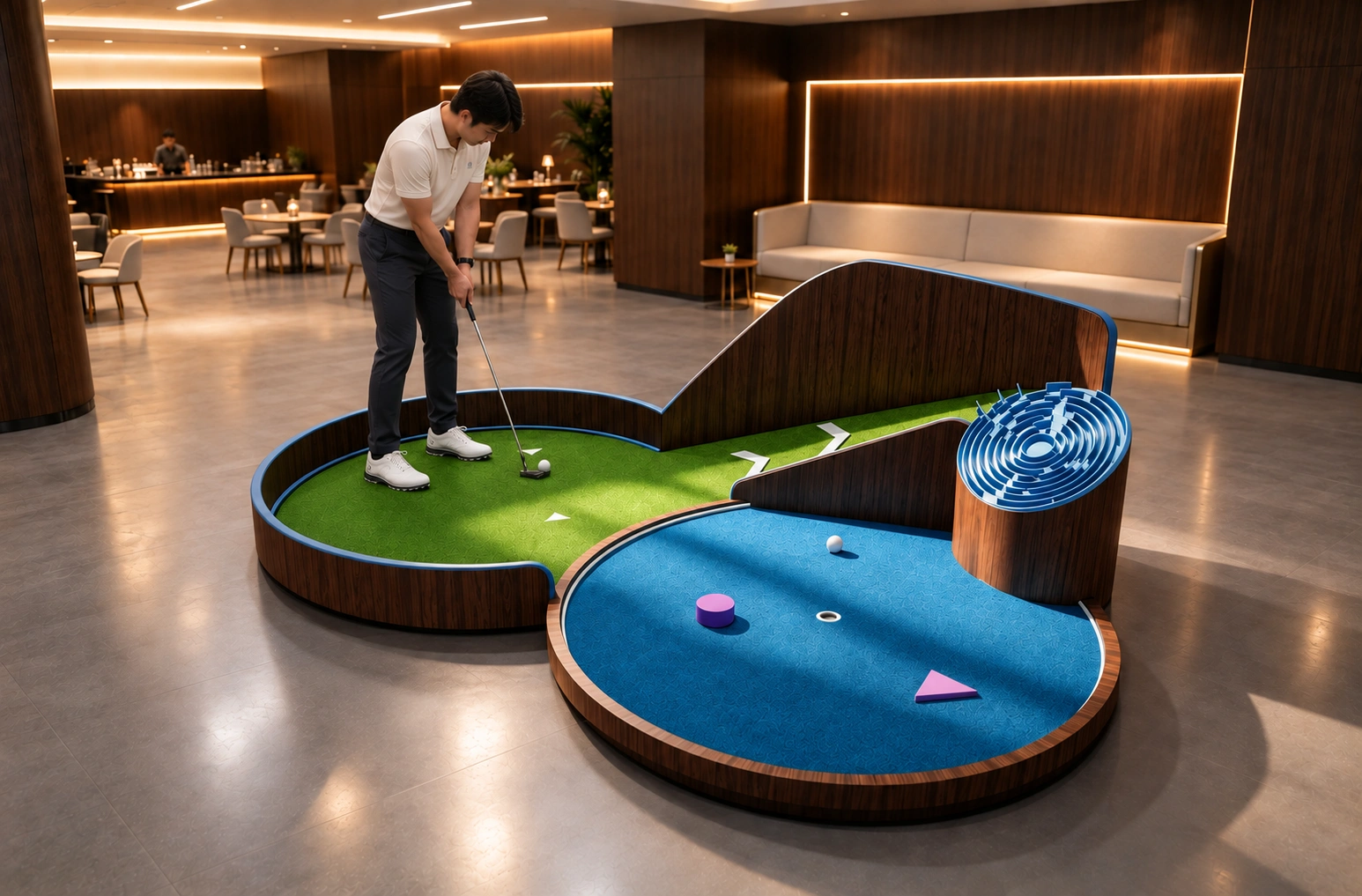 Labyrinth Golf Hole